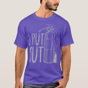 Mannen dat ik blaas-brandweerman schouw t-shirt