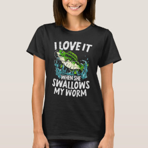 Mannen dat ik er dol op ben als ze mijn wereldviss t-shirt