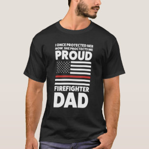 Mannen dat ik haar ooit beschermde, ze brandweerva t-shirt