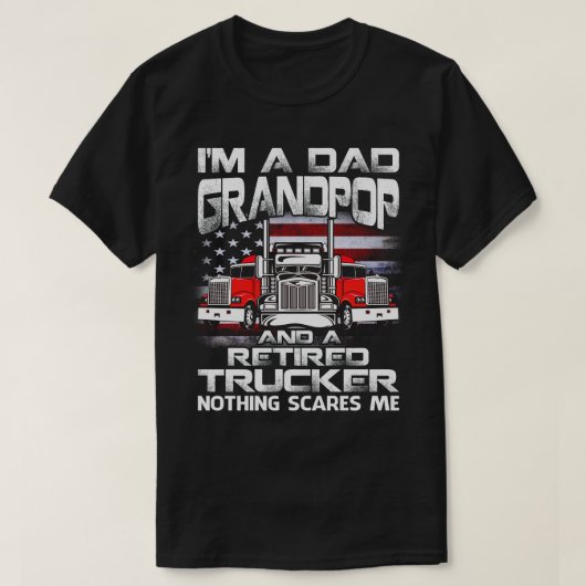 Mannen dat ik vader ben... opgeruimd Trucker Niets T-shirt (Design voorkant)
