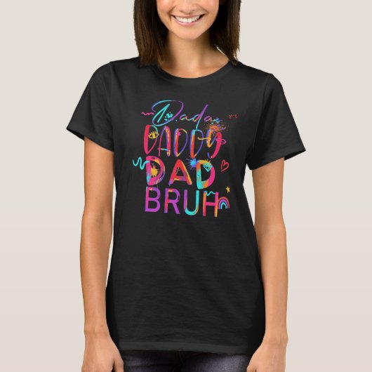 Mannen dat ik van Dada naar papa ging naar papa na T-shirt (Voorkant)