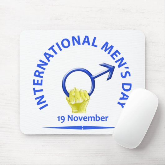 Mannen Day Mousepad Muismat (Met muis)