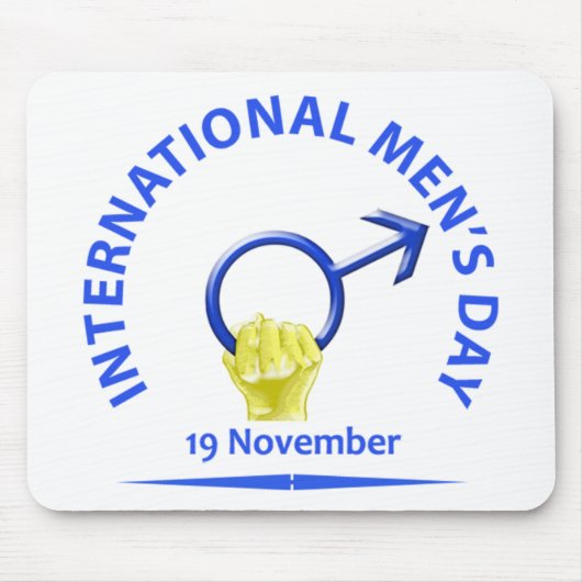 Mannen Day Mousepad Muismat (Voorkant)