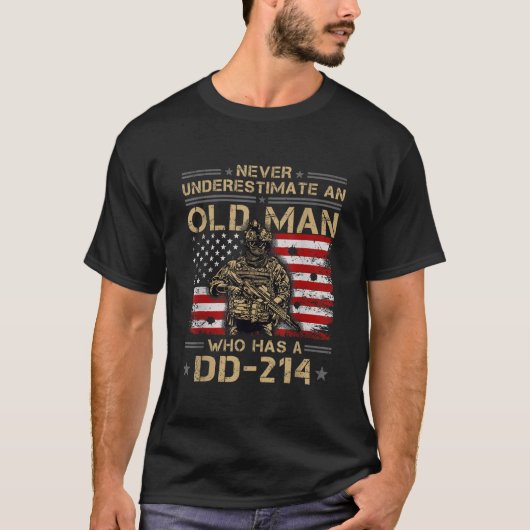 Mannen DD214 Alumni T Shirt (Voorkant)