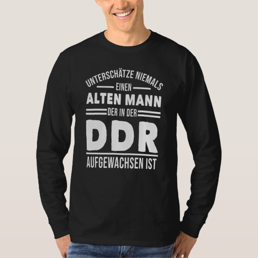 Mannen DDR Ossi Oost-Duitse Mannen T-shirt (Voorkant)