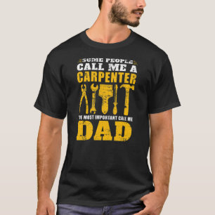 Mannen De belangrijkste noem me papa Carpentry T-shirt