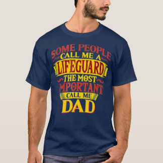 Mannen De belangrijkste noem me papa reddingsboei T-shirt