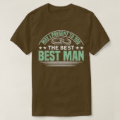 Mannen De Beste Bruidegom Bachelorfeest  T-shirt (Design voorkant)