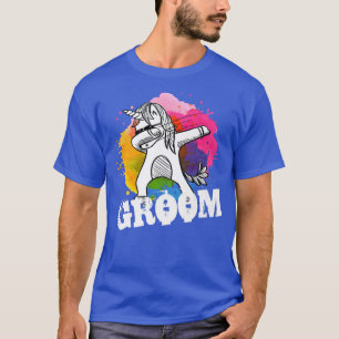 Mannen DE BRUIDEGOM - Mannen Bachelor Verlovingsfe T-shirt