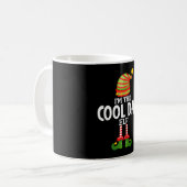 Mannen de coole vader elf kerst bijpassende pyjama koffiemok (Voorkant links)
