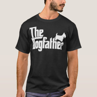 Mannen De Dogfather Schotse Terriër Hond Vader Pap T-shirt