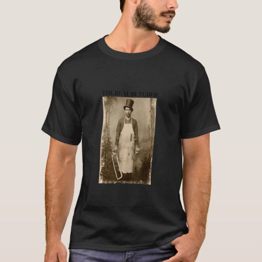 Mannen De echte slager Man Historisch T-shirt (Voorkant)