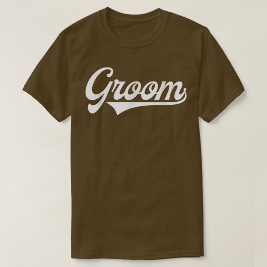 Mannen De Groom T-shirt (Design voorkant)