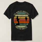 Mannen De grootste baiter ter wereld grappige vis T-shirt (Design voorkant)