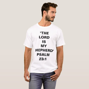 mannen "De Heer is mijn schaapherder" is een T-shi T-shirt