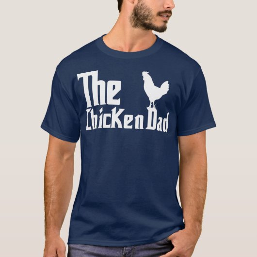 Mannen De kip van de papper van de kip T-shirt (Voorkant)