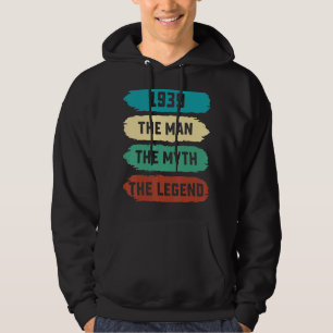 Mannen De Man Myth Legend 1939 83rd Birthday voor Hoodie