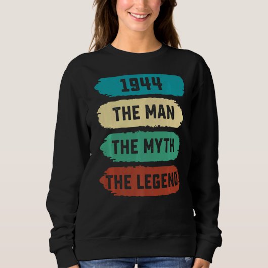 Mannen De Man Myth Legend 1944 78e verjaardag voor Trui (Voorkant)