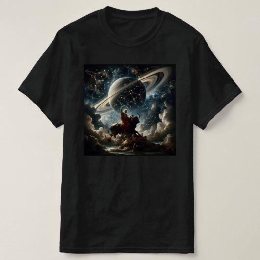 Mannen De mythe van Saturnus T-shirt (Design voorkant)