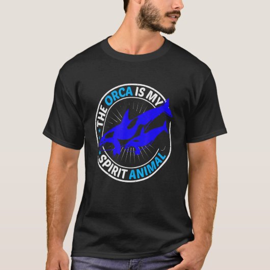 Mannen De Orca is mijn dierlijk orca T-shirt (Voorkant)