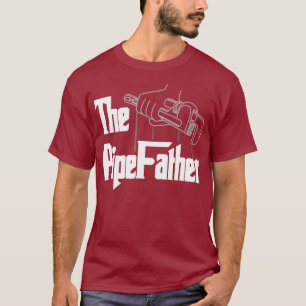 Mannen de pijp vader grappige loodgieter vader vad t-shirt