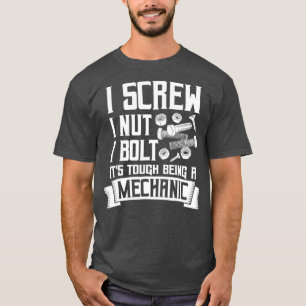 Mannen De stevige is een mechanische schroefmoerbo T-shirt
