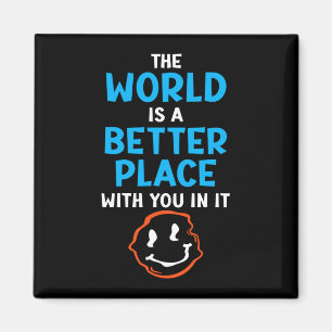 Mannen de wereld is een betere plek met mentale magneet
