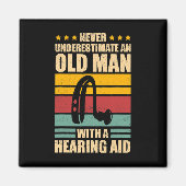 Mannen Deaf Awareness ASL en Deaf Pride Magneet (Voorkant)