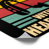 Mannen Deaf Awareness ASL en Deaf Pride Poster (Hoek)