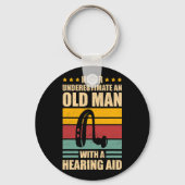 Mannen Deaf Awareness ASL en Deaf Pride Sleutelhanger (Achterkant)