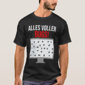 Mannen Debuggen Codering Computer Programmeur Info T-shirt (Voorkant)