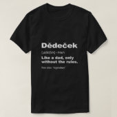 Mannen Dedecek Czech Grandpa Gifts Funny Grandpare T-shirt (Design voorkant)