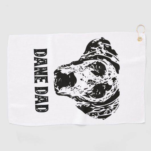 Mannen Deen Pap - Grote Deen Pap Golfhanddoek (Horizontaal)