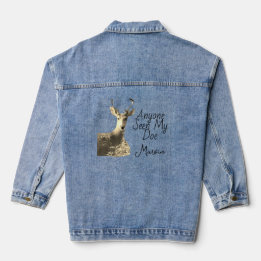 Mannen Deer Buck Doe Natuur Denim Jacket