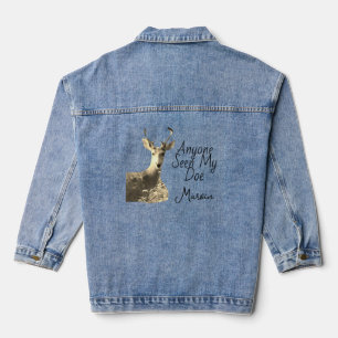 Mannen Deer Buck Doe Natuur Denim Jacket
