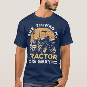 Mannen denkt ze dat mijn tractor een gemakkelijke t-shirt