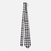 Mannen Designer Black en White Plays Stropdas (Achterkant)