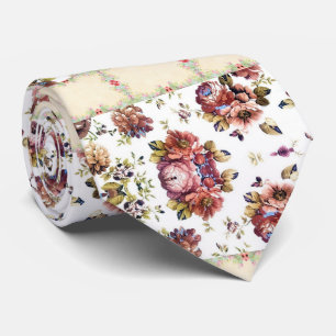 Mannen Designer Floral Stropdas