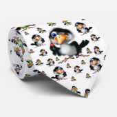 Mannen Designer Stropdassen Bird (Opgerold)