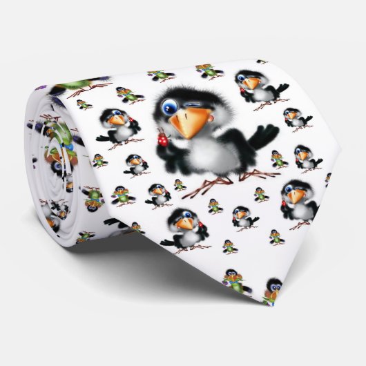 Mannen Designer Stropdassen Bird (Opgerold)