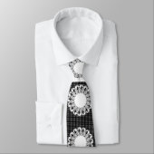 Mannen Designer Stropdassen Black Whtiet (Gebonden)