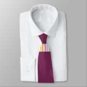 Mannen Designer Stropdassen Burgundy Stripe (Gebonden)