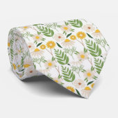 Mannen Designer Stropdassen Floral (Opgerold)