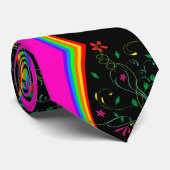 Mannen Designer Stropdassen Floral (Opgerold)