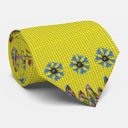 Mannen Designer Stropdassen Geel (Opgerold)