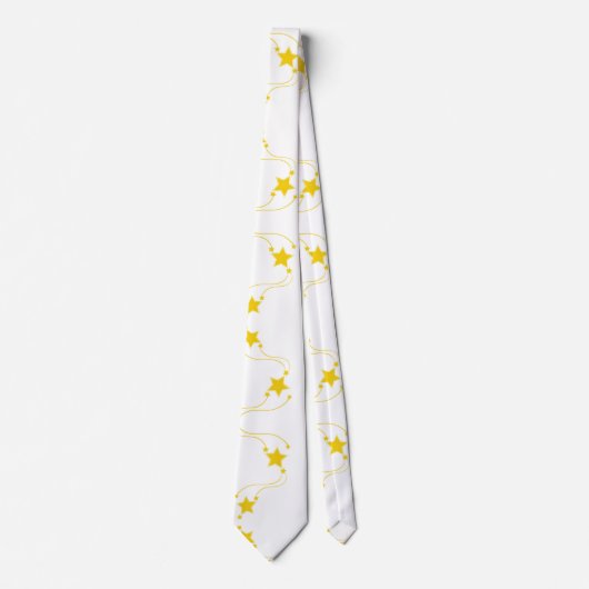 Mannen Designer Stropdassen Gele sterren (Voorkant)