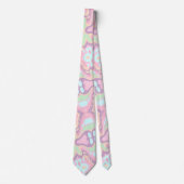 Mannen Designer Stropdassen Happy Kleurrijke Paste (Voorkant)