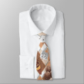 Mannen Designer Stropdassen Hot Chocolate Marshmal (Gebonden)