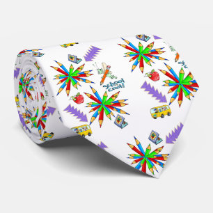 Mannen Designer Stropdassen Terug naar school is C