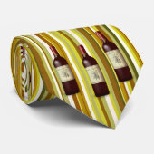 Mannen Designer Stropdassen Wine Stripe (Opgerold)